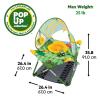 imageBright Starts John Deere Pop N Jump Portable Baby Jumper Foldable IndoorOutdoor Baby Jumper with Sensory Activities Ages 612 MonthsGREEN