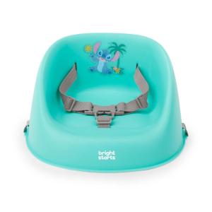imageBright Starts Disney Stitch My Spot EasyClean Baby Booster Feeding Chair 3Point Harness Washable Removable Straps BlueBlue