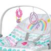 imageBright Starts Disney Baby MINNIE MOUSE Infant to Toddler Rocker amp Seat with Vibrations and Removable Toy Bar 030 Months Up to 40 lbs Forever BestiesRosy Rainbow