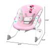 imageBright Starts Disney Baby MINNIE MOUSE Infant to Toddler Rocker amp Seat with Vibrations and Removable Toy Bar 030 Months Up to 40 lbs Forever BestiesMinnie Forever Besties