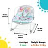 imageBright Starts Disney Baby MINNIE MOUSE Infant to Toddler Rocker amp Seat with Vibrations and Removable Toy Bar 030 Months Up to 40 lbs Forever BestiesRosy Rainbow