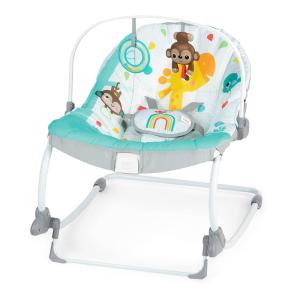 imageBright Starts Disney Baby MINNIE MOUSE Infant to Toddler Rocker amp Seat with Vibrations and Removable Toy Bar 030 Months Up to 40 lbs Forever BestiesWild Vibes