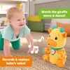 image:imageBright Starts Chat amp Cuddle Giraffe Musical Plush with Interactive Voice Recording amp Mimic Features for Baby and Toddler Learn Words amp Phrases Dances Along with Lights Ages 6 MonthsGiraffe