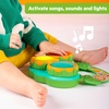 image:imageBright Starts Safari Sounds Gift Set 2PK Baby Toys for On The Go Musical Drum Toy and Car Keys Toy with Car Sounds Unisex Jungle Theme 36 Months and Up