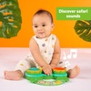 image:imageBright Starts Safari Sounds Gift Set 2PK Baby Toys for On The Go Musical Drum Toy and Car Keys Toy with Car Sounds Unisex Jungle Theme 36 Months and Up