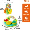 image:imageBright Starts Safari Sounds Gift Set 2PK Baby Toys for On The Go Musical Drum Toy and Car Keys Toy with Car Sounds Unisex Jungle Theme 36 Months and Up