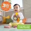 image:imageBright Starts Safari Sounds Gift Set 2PK Baby Toys for On The Go Musical Drum Toy and Car Keys Toy with Car Sounds Unisex Jungle Theme 36 Months and Up