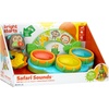 image:imageBright Starts Safari Sounds Gift Set 2PK Baby Toys for On The Go Musical Drum Toy and Car Keys Toy with Car Sounds Unisex Jungle Theme 36 Months and Up