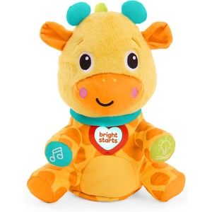image:imageBright Starts Chat amp Cuddle Giraffe Musical Plush with Interactive Voice Recording amp Mimic Features for Baby and Toddler Learn Words amp Phrases Dances Along with Lights Ages 6 MonthsGiraffe