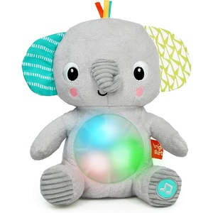 image:imageBright Starts Chat amp Cuddle Giraffe Musical Plush with Interactive Voice Recording amp Mimic Features for Baby and Toddler Learn Words amp Phrases Dances Along with Lights Ages 6 MonthsElephant