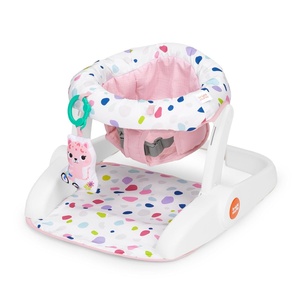 image:imageBright Starts LearntoSit 2Position Baby Floor Seat with Toys Pink 412 MonthsTerrazo Pink