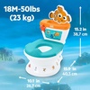 image:imageBright Starts Disney Junior Minnie Mouse My Size Potty Training Toilet Toddler Potty Chair with Flushing amp Cheering Sounds Removable Seat with Splash Guard amp Handles Ages 18 Months Up to 50 lbsNemo