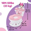 image:imageBright Starts Disney Junior Minnie Mouse My Size Potty Training Toilet Toddler Potty Chair with Flushing amp Cheering Sounds Removable Seat with Splash Guard amp Handles Ages 18 Months Up to 50 lbsMinnie