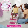 image:imageBright Starts Disney Junior Minnie Mouse My Size Potty Training Toilet Toddler Potty Chair with Flushing amp Cheering Sounds Removable Seat with Splash Guard amp Handles Ages 18 Months Up to 50 lbsMinnie Ladder