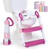 image:imageBright Starts Disney Junior Minnie Mouse My Size Potty Training Toilet Toddler Potty Chair with Flushing amp Cheering Sounds Removable Seat with Splash Guard amp Handles Ages 18 Months Up to 50 lbsMinnie Ladder