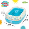 image:imageBright Starts Bathe amp Giggle 2in1 Baby Bath Tub and Ball Pit Inflatable Bathtub with Builtin Air Pump and 8 Floating Balls Portable Design Deflates and Folds Easily 6MNeutral