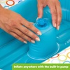 image:imageBright Starts Bathe amp Giggle 2in1 Baby Bath Tub and Ball Pit Inflatable Bathtub with Builtin Air Pump and 8 Floating Balls Portable Design Deflates and Folds Easily 6MNeutral