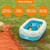 image:imageBright Starts Bathe amp Giggle 2in1 Baby Bath Tub and Ball Pit Inflatable Bathtub with Builtin Air Pump and 8 Floating Balls Portable Design Deflates and Folds Easily 6MNeutral