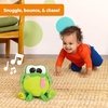 image:imageBright Starts Bop Around Frog Crawl amp Chase Pal Plush Toy with Movement Sounds amp Melodies Unisex 6 Months