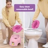 image:imageBright Starts Disney and Pixar Cars Full Comfort Potty Training Toilet Easy Clean Removable Bowl Splash Guard High Back for Comfort amp Stability Toddlers up to 50 lbsPINK