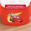 image:imageBright Starts Disney and Pixar Cars Full Comfort Potty Training Toilet Easy Clean Removable Bowl Splash Guard High Back for Comfort amp Stability Toddlers up to 50 lbsRED