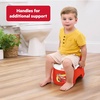 image:imageBright Starts Disney and Pixar Cars Full Comfort Potty Training Toilet Easy Clean Removable Bowl Splash Guard High Back for Comfort amp Stability Toddlers up to 50 lbsRED