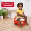 image:imageBright Starts Disney and Pixar Cars Full Comfort Potty Training Toilet Easy Clean Removable Bowl Splash Guard High Back for Comfort amp Stability Toddlers up to 50 lbsRED