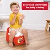 image:imageBright Starts Disney and Pixar Cars Full Comfort Potty Training Toilet Easy Clean Removable Bowl Splash Guard High Back for Comfort amp Stability Toddlers up to 50 lbsRED