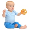 image:imageBright Starts Oball Rattle Ball EasyGrasp Infant Rattle with Finger Holes Orange 036 Months