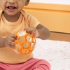 image:imageBright Starts Oball Rattle Ball EasyGrasp Infant Rattle with Finger Holes Orange 036 Months