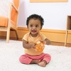 image:imageBright Starts Oball Rattle Ball EasyGrasp Infant Rattle with Finger Holes Orange 036 Months