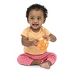 image:imageBright Starts Oball Rattle Ball EasyGrasp Infant Rattle with Finger Holes Orange 036 Months