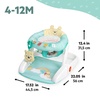 image:imageDisney Winnie the Pooh LearntoSit Baby Floor Seat by Bright Starts 2Positions Grow with Infant Portable Baby Chair Includes Sensory Toys Unisex 412 Months Pooh Bear Toy amp Theme
