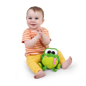 image:imageBright Starts Bop Around Frog Crawl amp Chase Pal Plush Toy with Movement Sounds amp Melodies Unisex 6 Months
