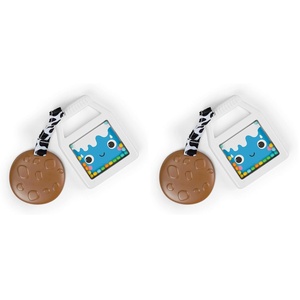 image:imageBright Starts Cookies amp Teethe 2in1 Rattle and Teether Activity Toy BPA Free Unisex 3 Months Pack of 2Pack of 2