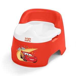 image:imageBright Starts Disney and Pixar Cars Full Comfort Potty Training Toilet Easy Clean Removable Bowl Splash Guard High Back for Comfort amp Stability Toddlers up to 50 lbsRED