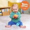 image:imageBright Starts Disney Baby Winnie the Pooh Silly Ole Bundle Gift Set 5Piece Sensory Toy Set with Rattle Teether Oball amp Flash Cards Developmental Baby Toys 012 Months Newborn GiftHunny  Shake Rattle  Teether