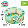 image:imageBright Starts Rowdy Rainforest Stow amp Go Baby Ball Pit with 20 Balls amp 3 Ball Drops Foldable Ball Pit for Babies amp Toddlers 6 Months Includes Carry Bag