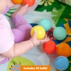 image:imageBright Starts Rowdy Rainforest Stow amp Go Baby Ball Pit with 20 Balls amp 3 Ball Drops Foldable Ball Pit for Babies amp Toddlers 6 Months Includes Carry Bag