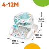 image:imageBright Starts Terazzo Neutral 2 Position Baby Floor Seat Foldable Unisex MultiColoured