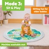 image:imageBright Starts Wild Rainforest Foldaway Activity Gym with Carry Bag for Storage amp Travel Blue Green Jungle Play Gym Newborns amp UpBlue Green