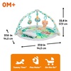 image:imageBright Starts Wild Rainforest Foldaway Activity Gym with Carry Bag for Storage amp Travel Blue Green Jungle Play Gym Newborns amp UpBlue Green