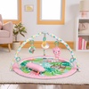 image:imageBright Starts Wild Rainforest Foldaway Activity Gym with Carry Bag for Storage amp Travel Blue Green Jungle Play Gym Newborns amp UpPink
