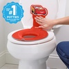 image:imageDisney Minnie Mouse 2in1 My Travel Potty by Bright Starts Freestanding Potty or Toilet Topper Seat Includes Travel Storage Bag PinkCars Flip  Sit