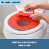 image:imageDisney Minnie Mouse 2in1 My Travel Potty by Bright Starts Freestanding Potty or Toilet Topper Seat Includes Travel Storage Bag PinkCars Flip  Sit