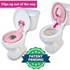 image:imageDisney Minnie Mouse 2in1 My Travel Potty by Bright Starts Freestanding Potty or Toilet Topper Seat Includes Travel Storage Bag PinkMinnie Flip  Sit