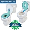 image:imageDisney Minnie Mouse 2in1 My Travel Potty by Bright Starts Freestanding Potty or Toilet Topper Seat Includes Travel Storage Bag PinkStitch Flip  Sit