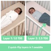 image:imageSwaddleMe by Ingenuity Original Swaddle 100 Cotton Improves Sleep amp Calms Startle Reflex 03 Months 10 TOG 2Pack Baby Swaddle Blanket  Winnie The PoohDream Waves 1pack