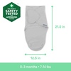 image:imageSwaddleMe by Ingenuity Original Swaddle 100 Cotton Improves Sleep amp Calms Startle Reflex 03 Months 10 TOG 2Pack Baby Swaddle Blanket  Winnie The PoohElephant Dance 3pack