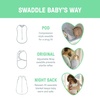 image:imageSwaddleMe by Ingenuity Original Swaddle 100 Cotton Improves Sleep amp Calms Startle Reflex 03 Months 10 TOG 2Pack Baby Swaddle Blanket  Winnie The PoohMinnie 2pack